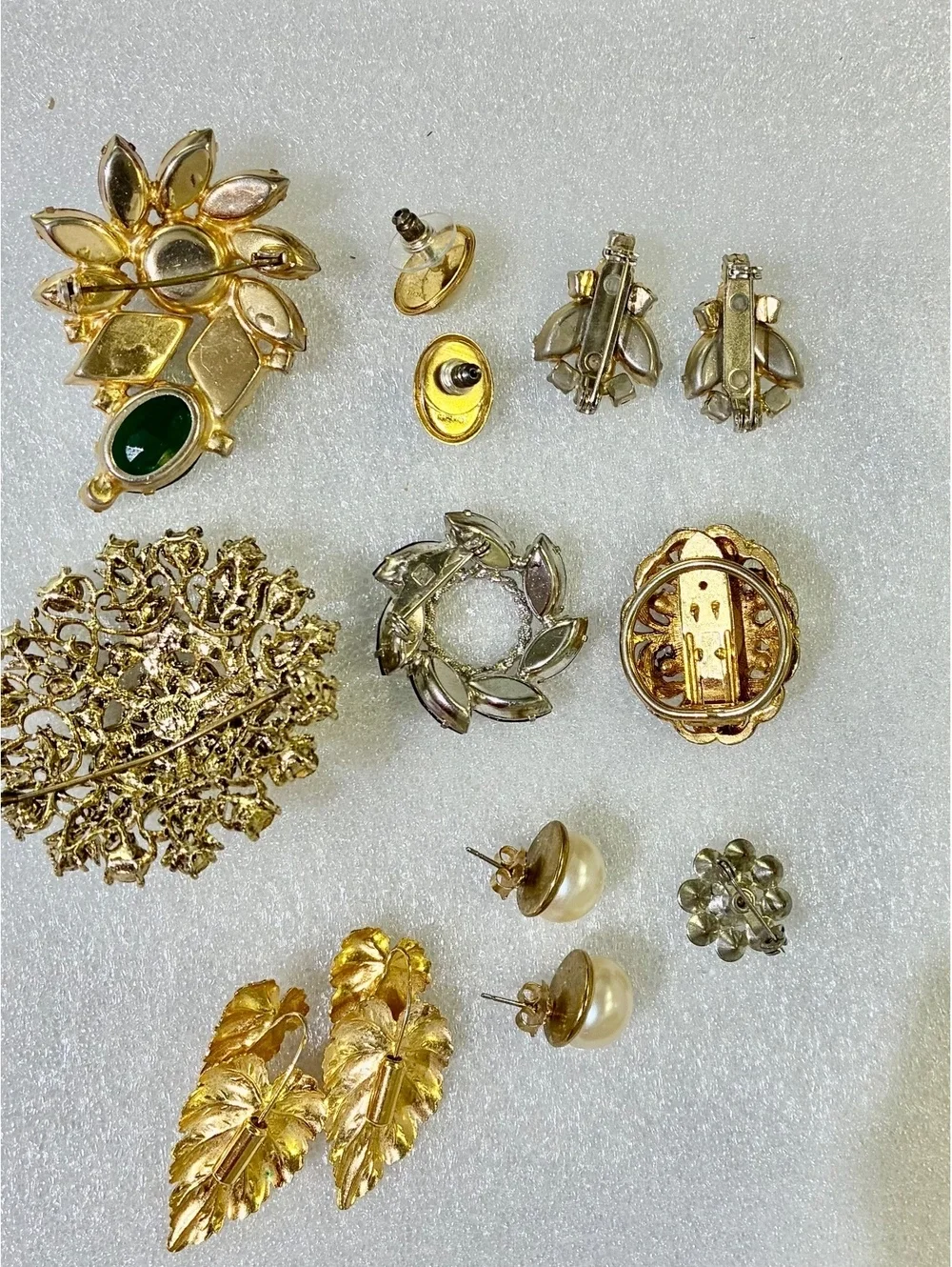 Vintage 9-Piece Jewelry Estate Bundle with Juliana Starburst Brooch and Earrings